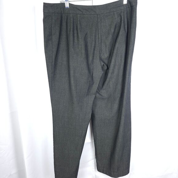 J. Jill WOmens 14 Petite 36x29.5 Gray Stretch Office High Rise Work Dress Pants - Picture 2 of 7